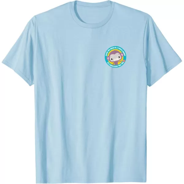 FisherPrice Purple Monkey Circle TShirtBaby Blue