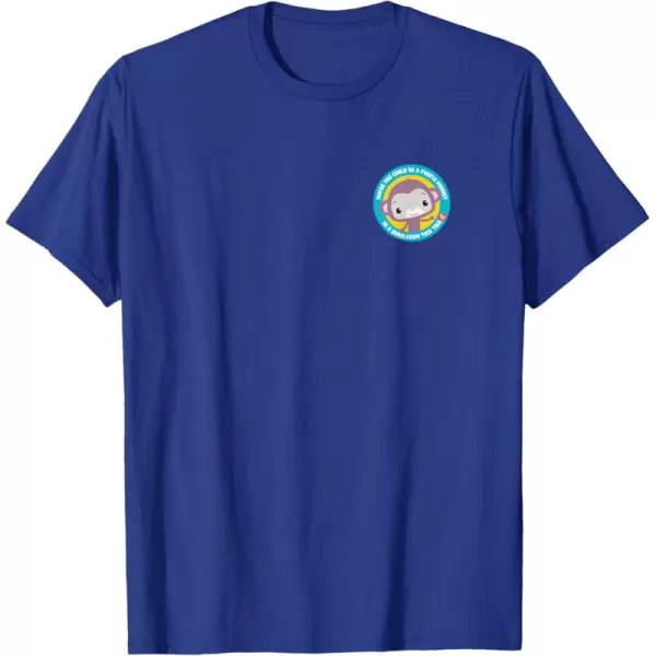 FisherPrice Purple Monkey Circle TShirtRoyal Blue