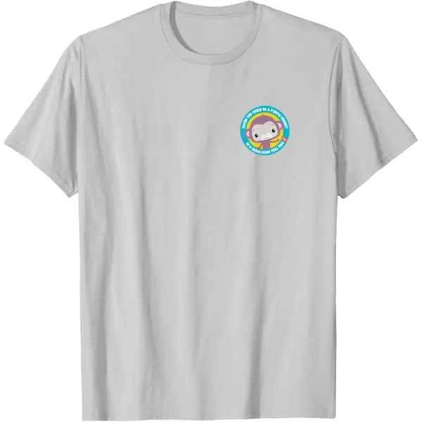 FisherPrice Purple Monkey Circle TShirtSilver Grey
