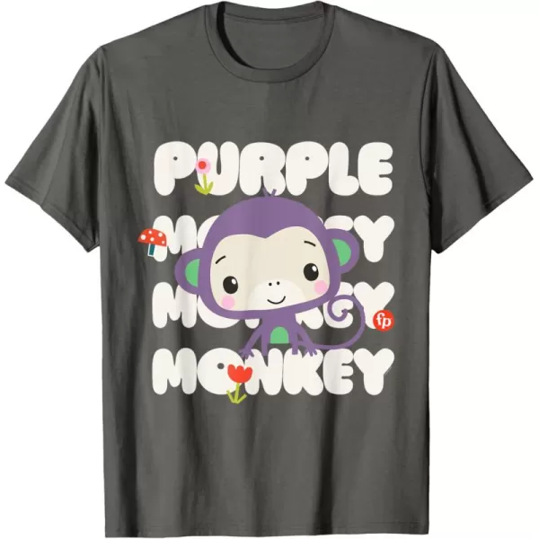 FisherPrice Purple Monkey TShirtAsphalt Grey