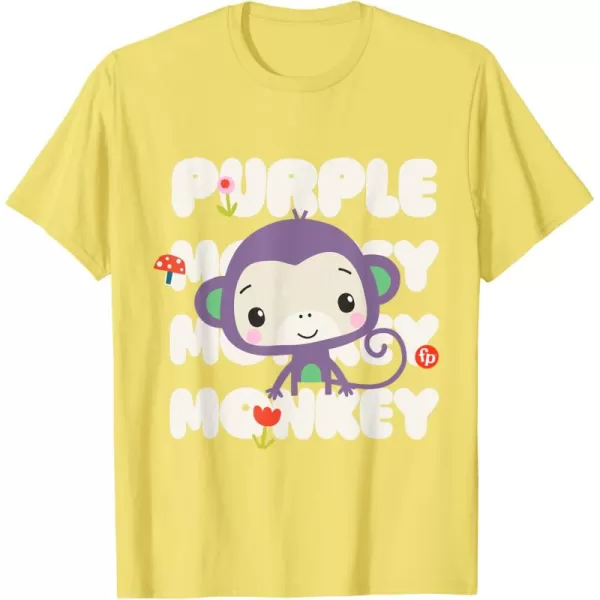 FisherPrice Purple Monkey TShirtLemon Yellow