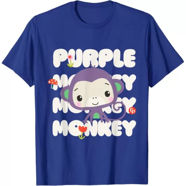 FisherPrice Purple Monkey TShirtRoyal Blue