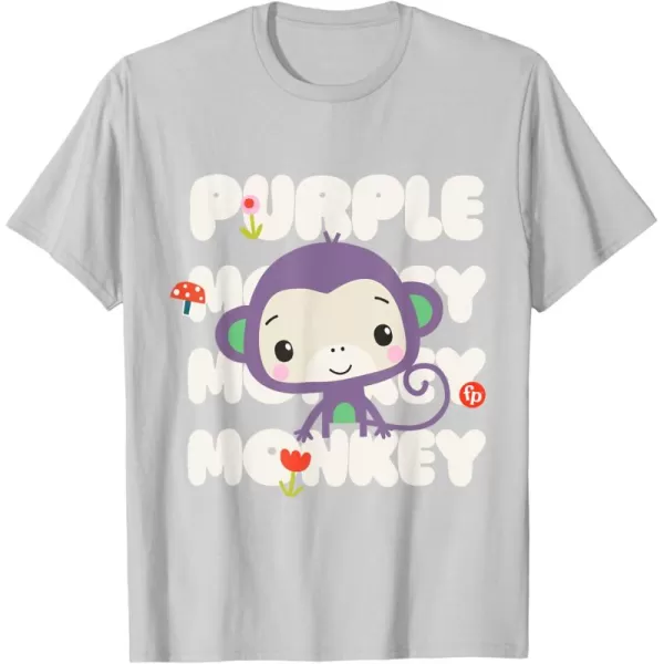 FisherPrice Purple Monkey TShirtSilver Grey