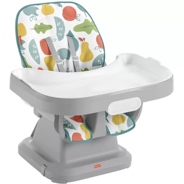 FisherPrice SpaceSaver Simple Clean High Chair Baby to Toddler Portable Dining Seat with Removable Tray Liner WindmillPearfection