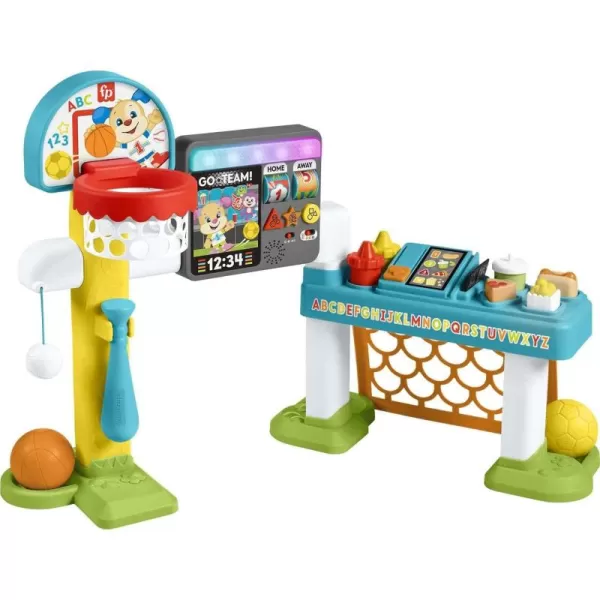 FisherPrice Toddler Learning Toy Laugh ampamp Learn 4in1 Game Experience Sports Activity Center with Smart Stages for Infants Ages 9 Months