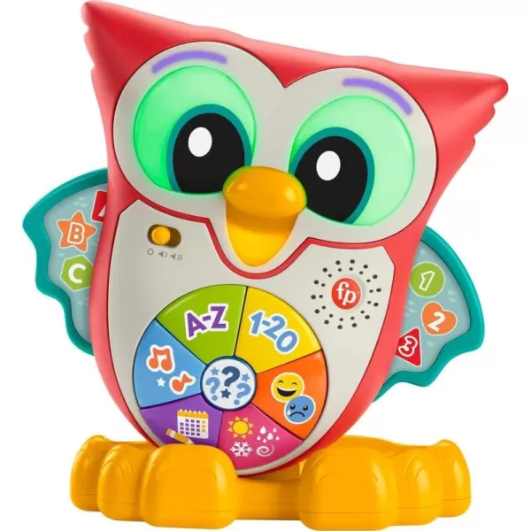 FisherPrice Toddler Learning Toy Linkimals LightUp ampamp Learn Owl for Ages 18 Months Compatible Only with Linkimals Items