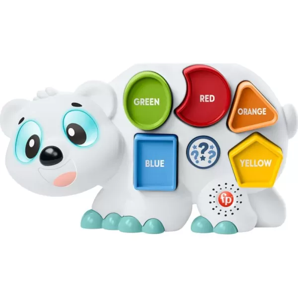 FisherPrice Toddler Learning Toy Linkimals Puzzlin Shapes Polar Bear with Lights ampamp Music for Kids Ages 18 Months Compatible Only with Linkimals Items