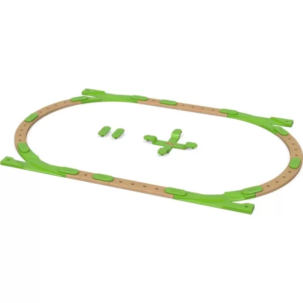 FisherPrice Wooden Building Toy Wonder Makers Design System Build It Out Track Expansion Set 25 Wood Pieces for Preschool Kids Ages 3 Years