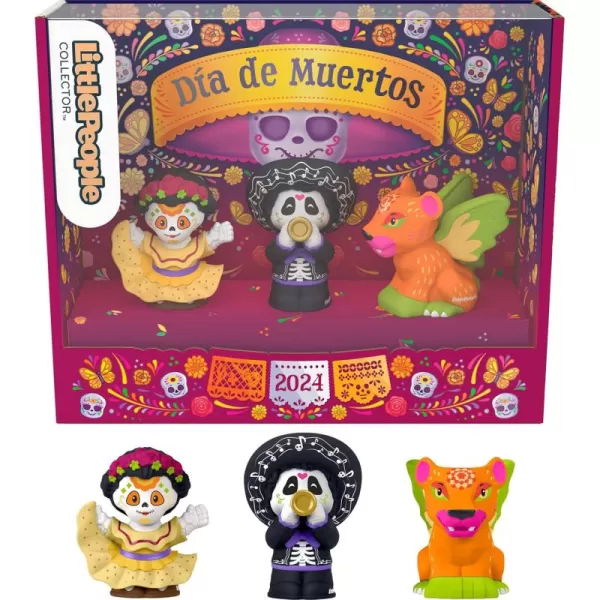Little People Collector Da de Muertos Special Edition Figure Set 3 Traditional Characters in Display Box for Adults ampamp Fans