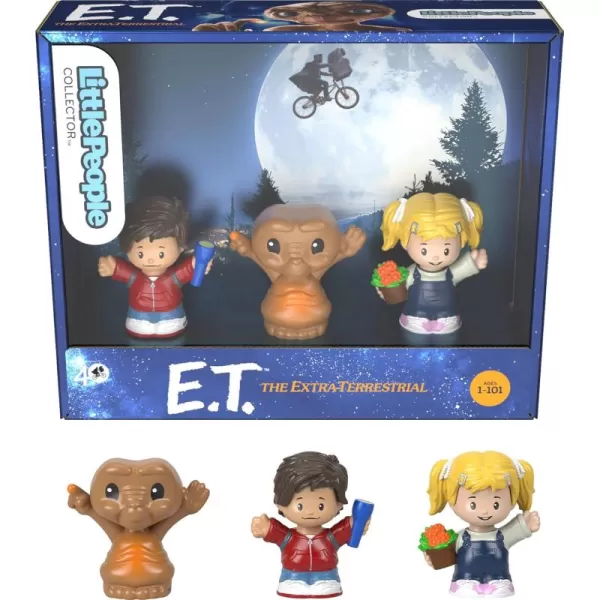 Little People Collector ET The ExtraTerrestrial Movie Special Edition Set for Adults ampamp Fans 3 Figures in Display Package