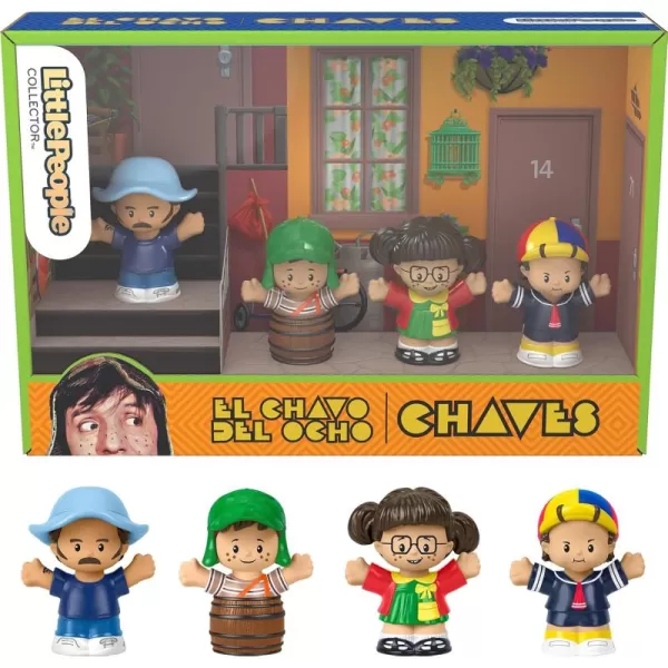 Little People Collector El Chavo Del Ocho TV Series Special Edition Set for Adults ampamp Fans 4 Figures in Display Package