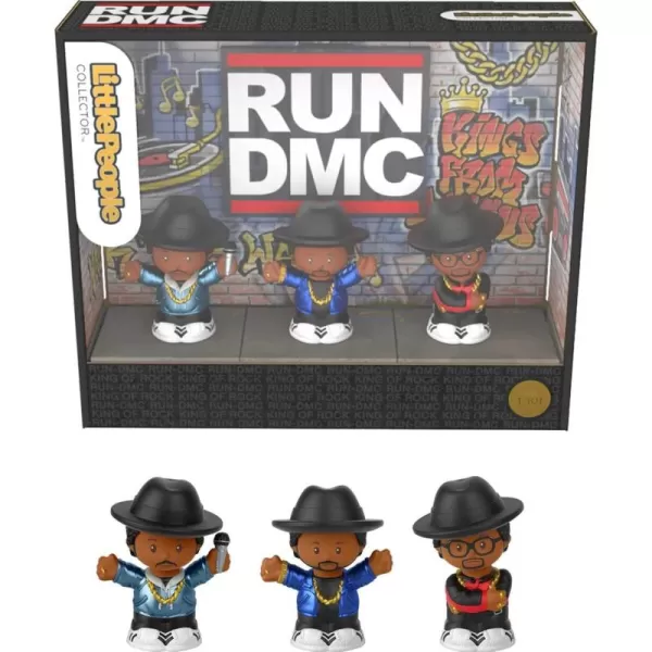 Little People Collector Run DMC Special Edition Set 3 Figures for Adults ampamp Hip Hop Fans in Display Box