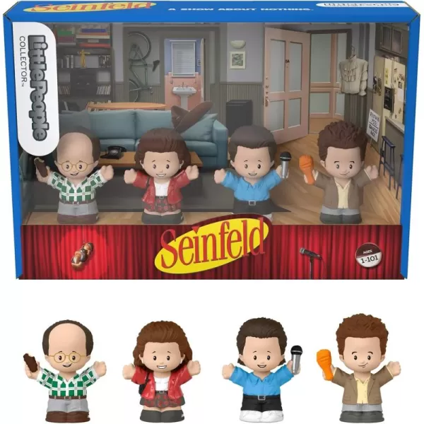 Little People Collector Seinfeld TV Series Special Edition Figure Set 4 Characters for Adults ampamp Fans in a Display Box