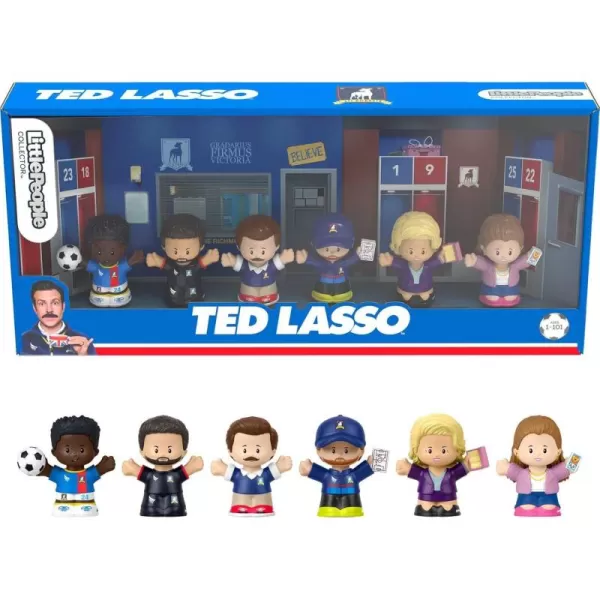 Little People Collector Ted Lasso Series Special Edition Set for Adults ampamp Fans 6 Figures in Display Package
