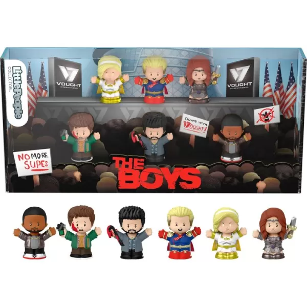 Little People Collector The Boys Special Edition Set with Character Figures in a Display Box for Adults ampamp Fans 6 Figures