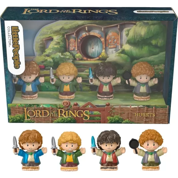 Little People Collector The Lord of the Rings Hobbits Special Edition Set for Adults ampamp Fans 4 Figures in Display Package