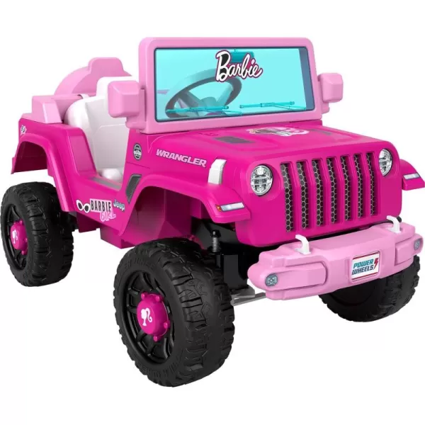 Power Wheels Jeep Wrangler Toddler RideOn Toy with Driving Sounds MultiTerrain Traction Seats 1 Red Ages 2 YearsBarbie Jeep