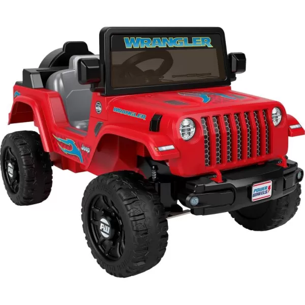 Power Wheels Jeep Wrangler Toddler RideOn Toy with Driving Sounds MultiTerrain Traction Seats 1 Red Ages 2 YearsRed Jeep