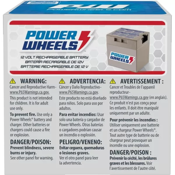 Power Wheels RideOn Toy Replacement Battery 12Volt 12Ah Rechargeable for Preschool VehiclesOld Edition