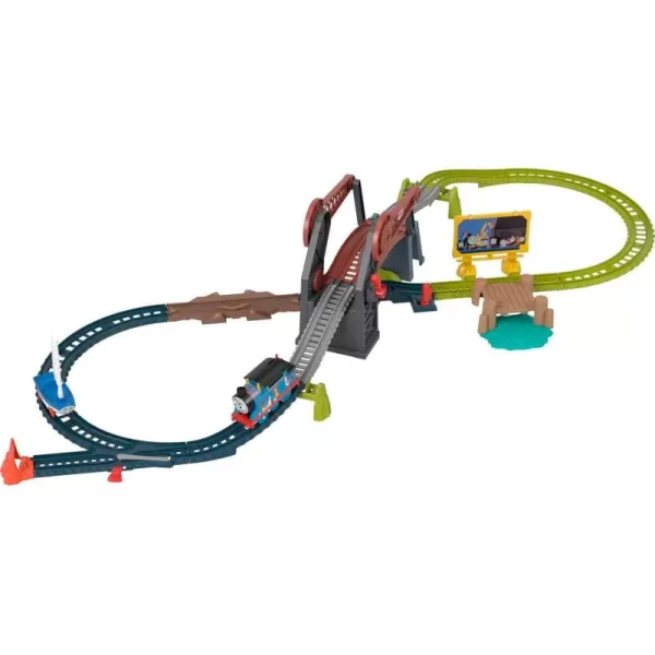 Thomas ampamp Friends Motorized Toy Train Set Bridge Lift Thomas ampamp Skiff Track Playset with Boat for Preschool Pretend Play Kids Ages 3 Years