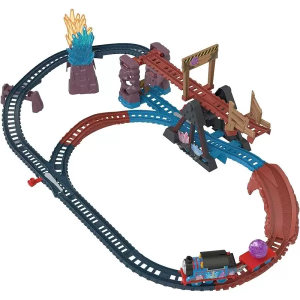 Thomas ampamp Friends Motorized Toy Train Set Crystal Caves Adventure with Thomas Tipping Bridge ampamp 8 Ft of Track for Preschool Kids Ages 3 Years