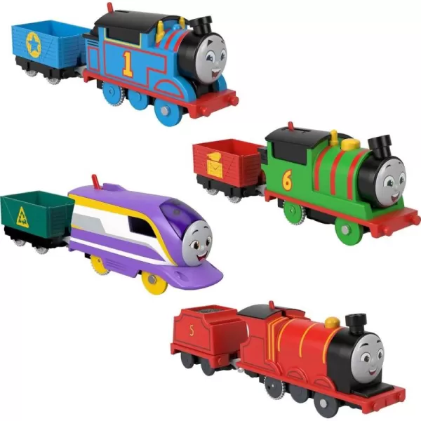 Thomas ampamp Friends Motorized Toy Trains Set of 4 Engines Thomas Percy Kana ampamp James for Preschool Pretend Play Kids Ages 3 Years