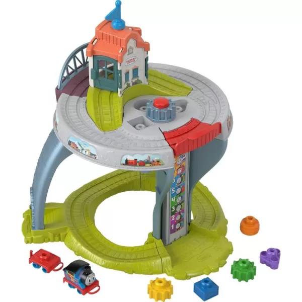 Thomas ampamp Friends Toddler Toy My First Train Table with Track Cargo Stacking ampamp Fine Motor Activities for Kids Ages 18 MonthsStandard Packaging