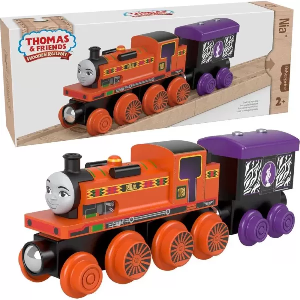 Thomas ampamp Friends Wooden Railway Toy Train Rebecca PushAlong Wood Engine ampamp Coal Car for Toddlers ampamp Preschool Kids Ages 2 Years Amazon ExclusiveNia