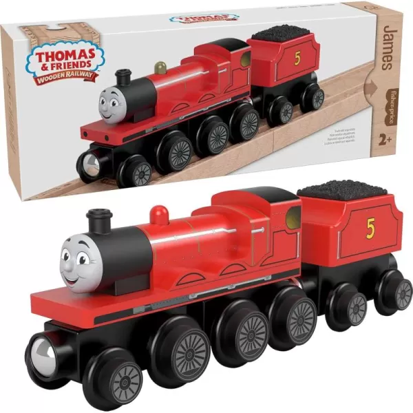 Thomas ampamp Friends Wooden Railway Toy Train Rebecca PushAlong Wood Engine ampamp Coal Car for Toddlers ampamp Preschool Kids Ages 2 Years Amazon ExclusiveJames