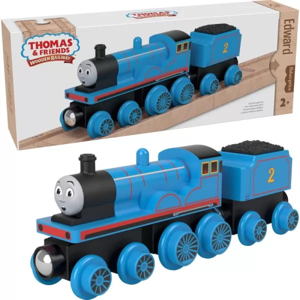 Thomas ampamp Friends Wooden Railway Toy Train Rebecca PushAlong Wood Engine ampamp Coal Car for Toddlers ampamp Preschool Kids Ages 2 Years Amazon ExclusiveEdward
