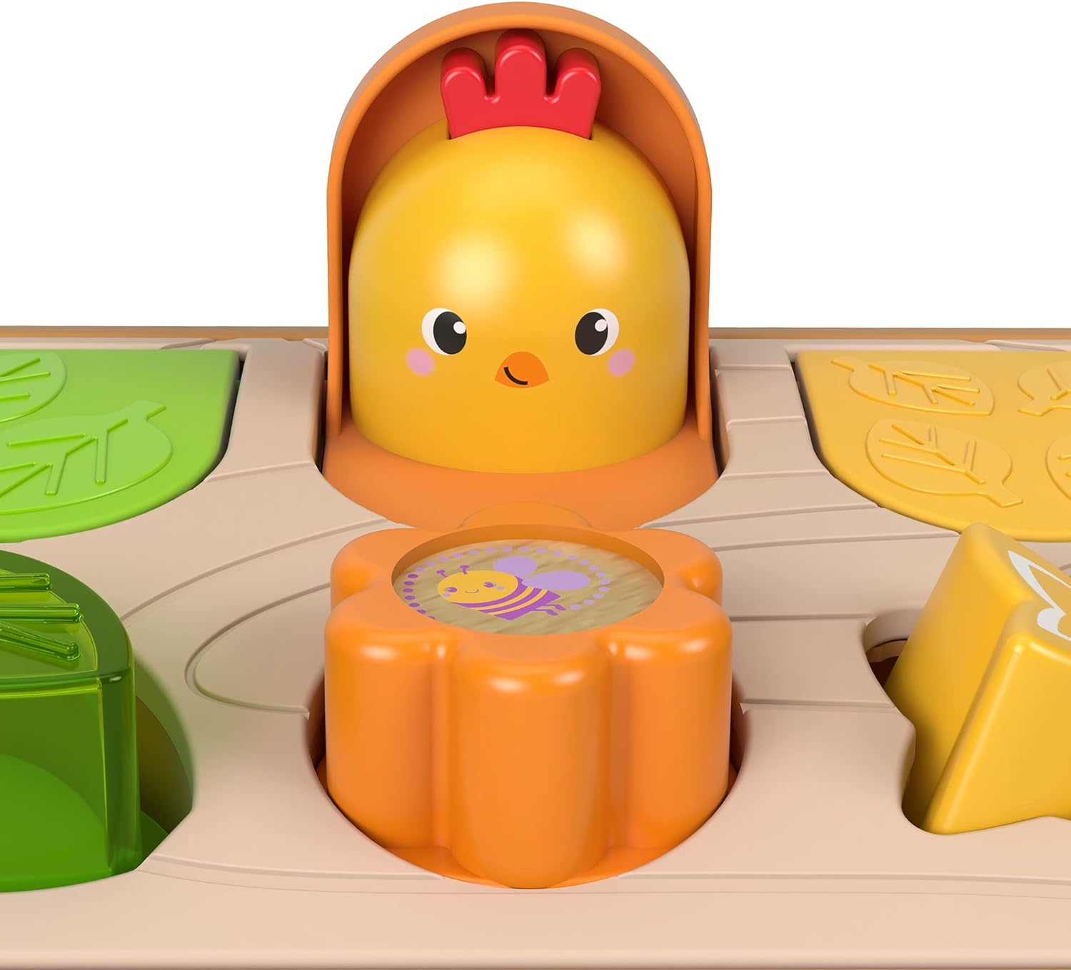 FisherPrice Baby Toy Hide ampamp Peek PopUp AnimalThemed Sensory Activity with Wood Accents ampamp Sounds for Ages 9 Months