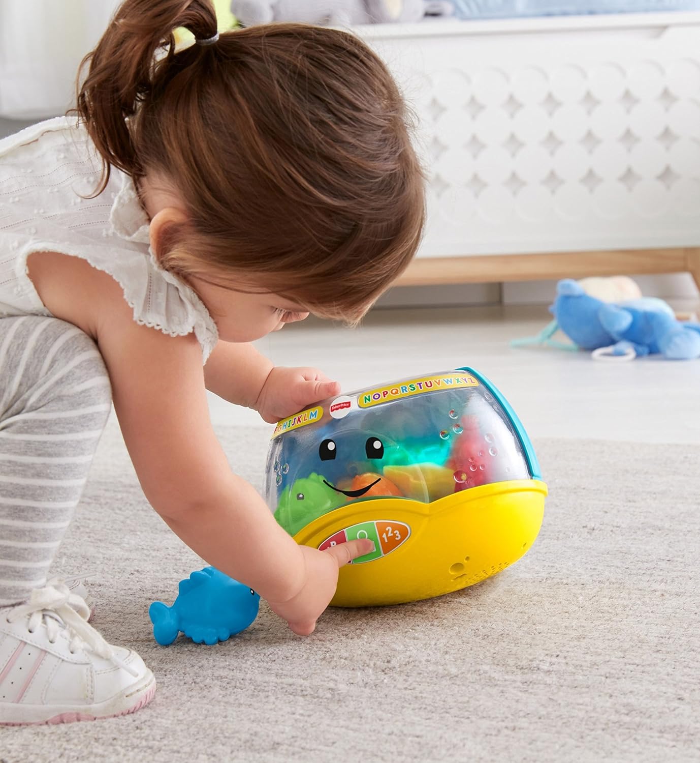 FisherPrice Baby ampamp Toddler Toy Laugh ampamp Learn Magical Lights Fishbowl with Smart Stages Learning Content for Infants Ages 6 Months