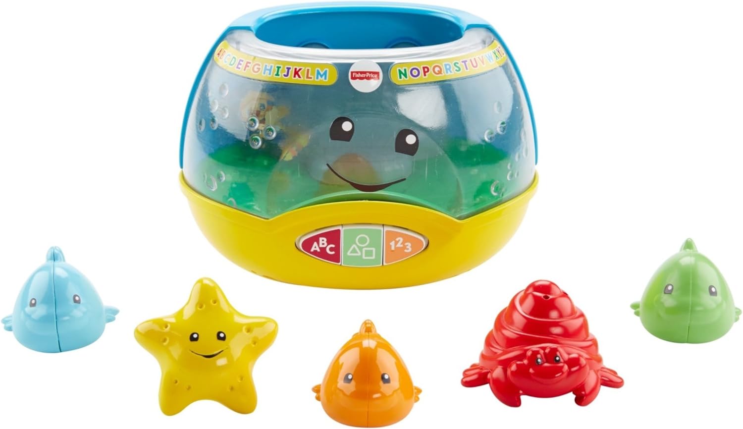 FisherPrice Baby ampamp Toddler Toy Laugh ampamp Learn Magical Lights Fishbowl with Smart Stages Learning Content for Infants Ages 6 Months