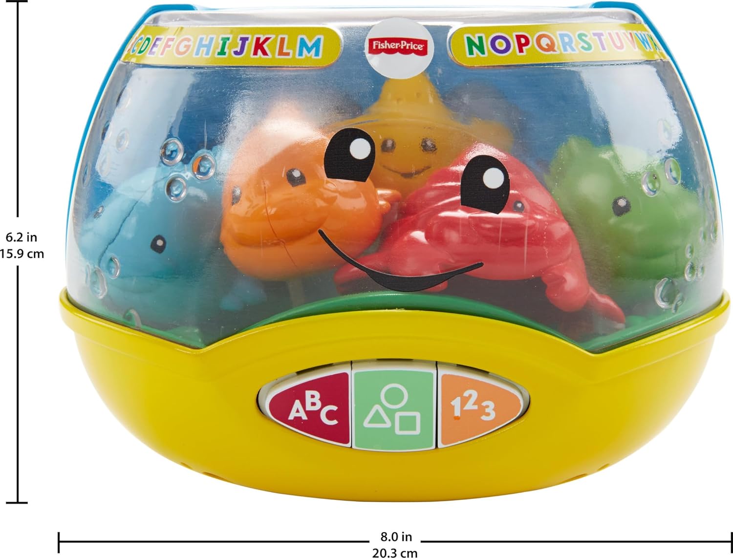 FisherPrice Baby ampamp Toddler Toy Laugh ampamp Learn Magical Lights Fishbowl with Smart Stages Learning Content for Infants Ages 6 Months