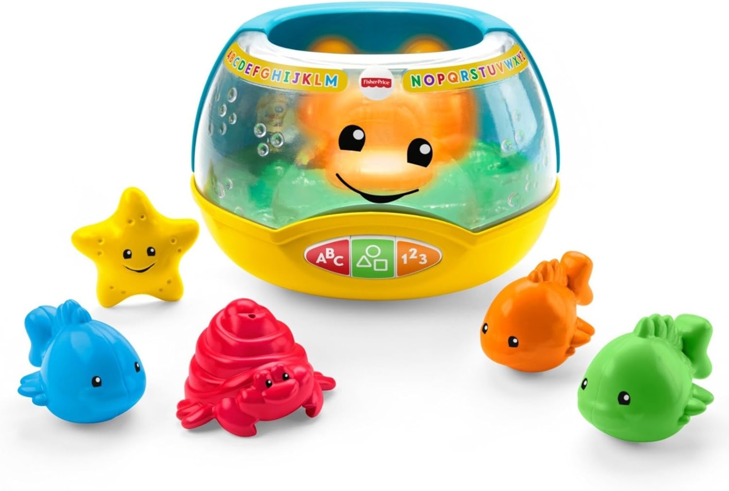 FisherPrice Baby ampamp Toddler Toy Laugh ampamp Learn Magical Lights Fishbowl with Smart Stages Learning Content for Infants Ages 6 Months