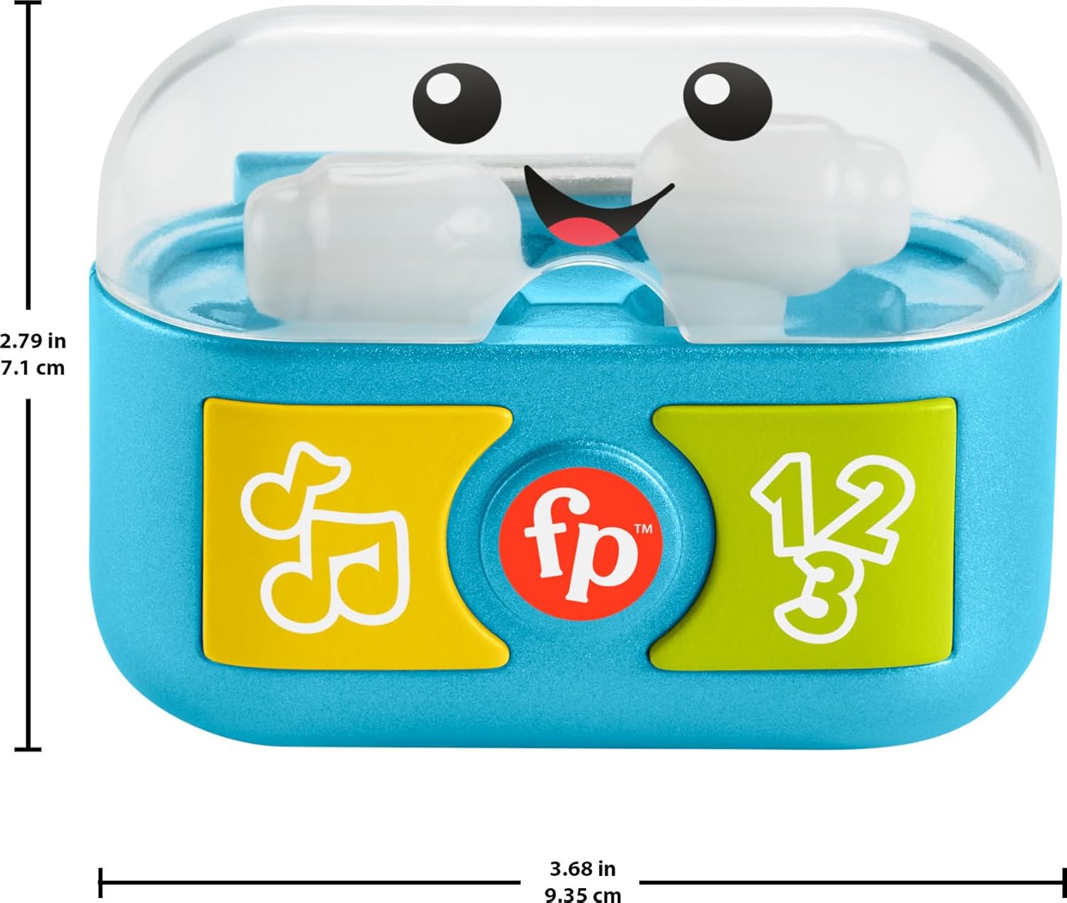FisherPrice Baby ampamp Toddler Toy Laugh ampamp Learn Play Along Ear Buds with Music Lights ampamp Fine Motor Activities for Infants Ages 6 Months