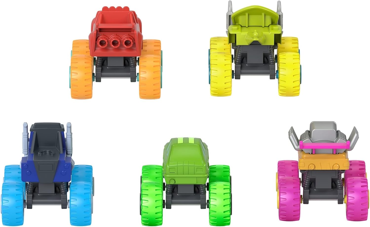 FisherPrice Blaze and The Monster Machines Diecast Toys Racers 4 Pack of PushAlong Metal Vehicles for Pretend Play Preschool Kids Ages 3 Years Amazon Exclusive5 pack