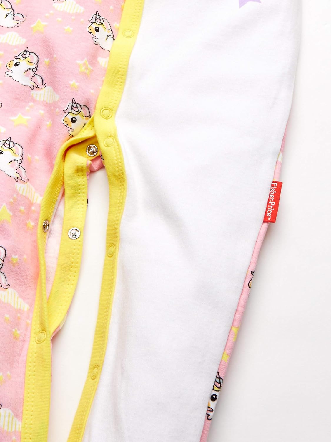 FisherPrice Embroidered OnePiece CoverallWhitePink