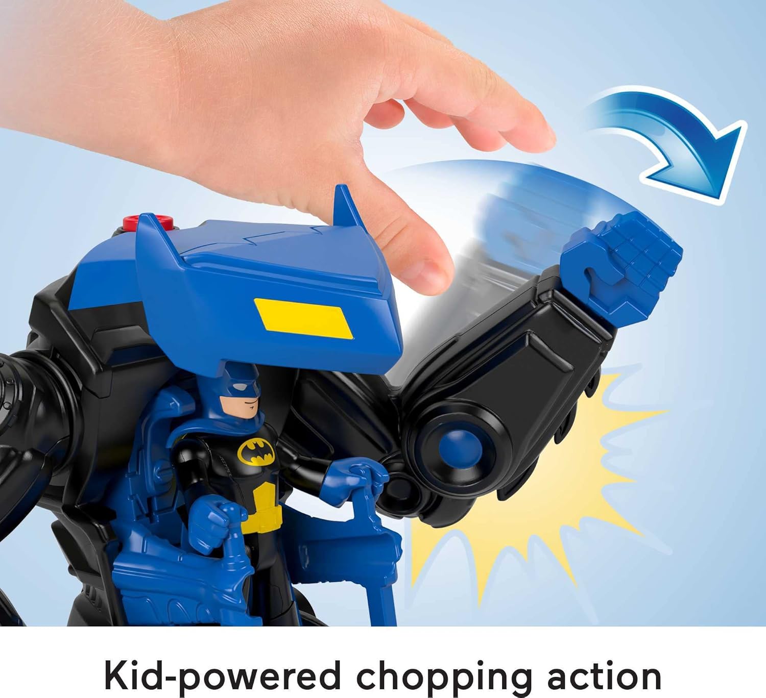 FisherPrice Imaginext DC Super Friends Batman Toy Battling Robot with Poseable Figure ampamp Lights for Pretend Play Kids Ages 3 Years