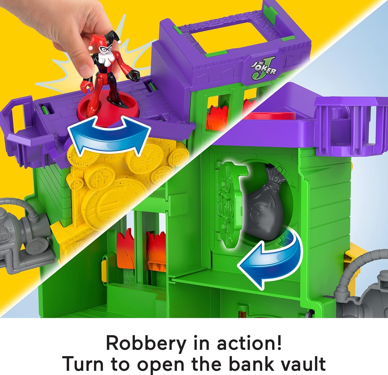 FisherPrice Imaginext DC Super Friends Batman Toy Crime Alley Playset with Figures ampamp Accessories for Preschool Kids Ages 3 Years