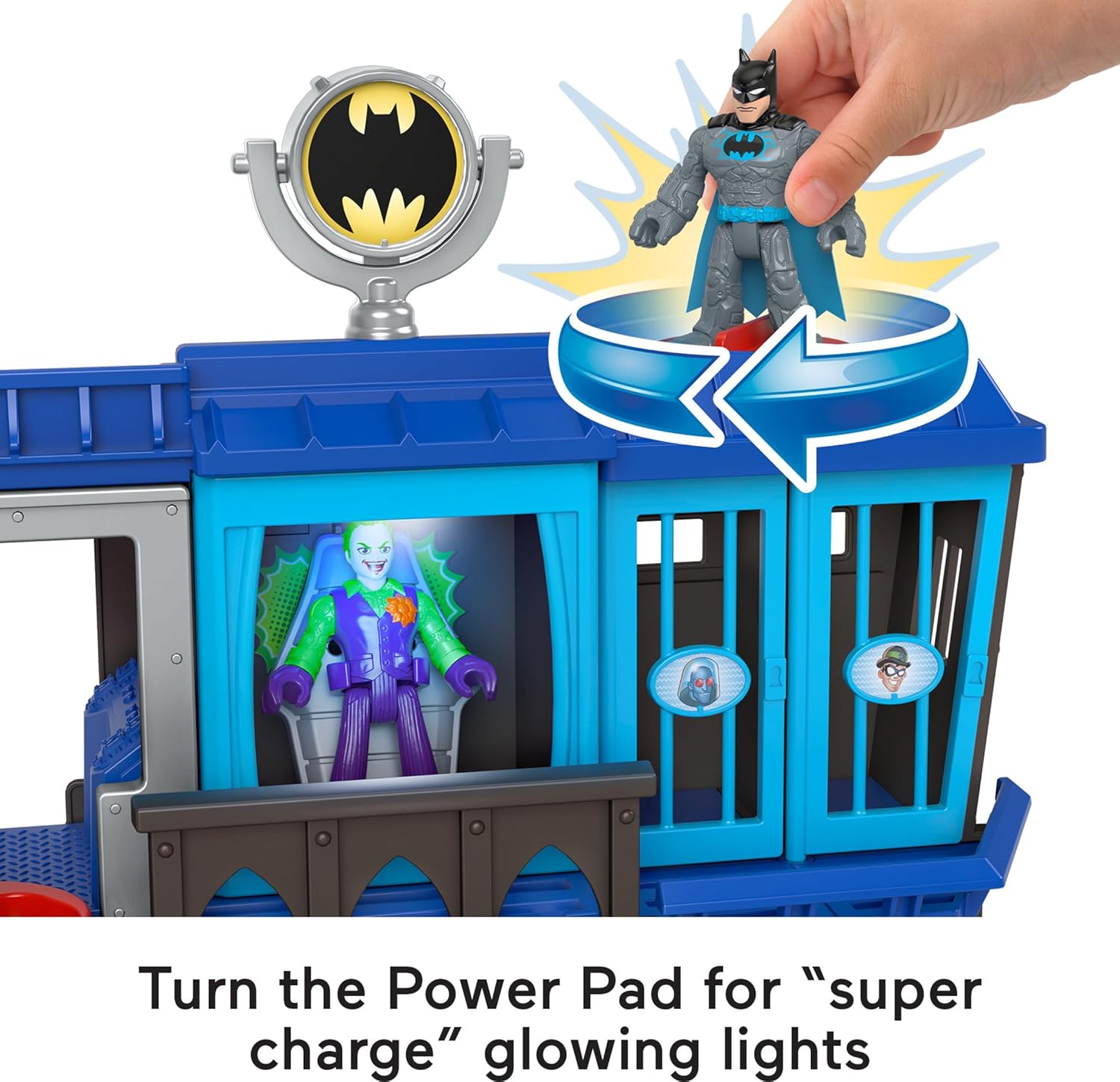 FisherPrice Imaginext DC Super Friends Batman Toy Gotham City Jail Recharged Playset for Preschool Pretend Play Kids Ages 3 Years