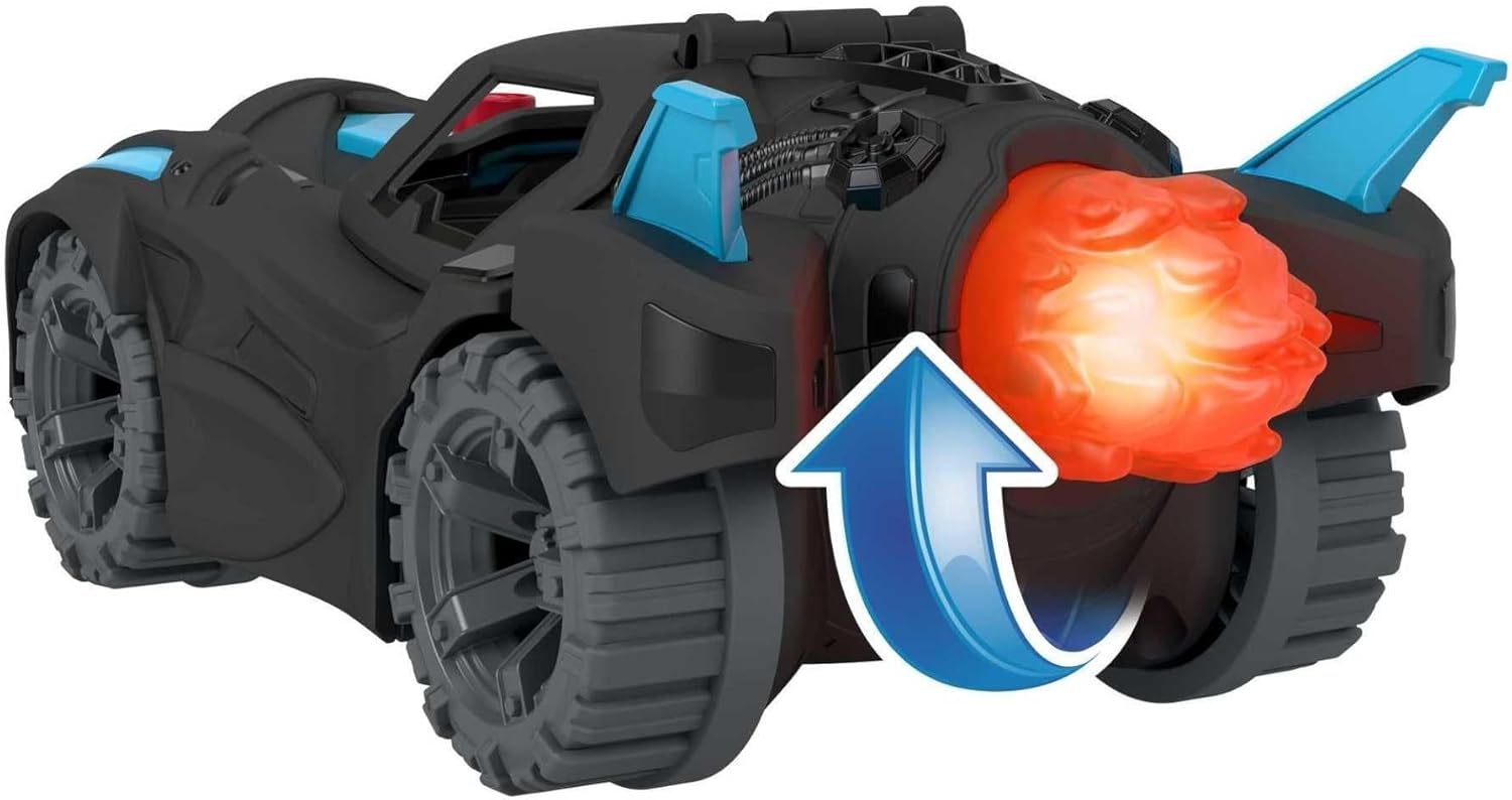 FisherPrice Imaginext DC Super Friends Batman Toy Lights ampamp Sounds Batmobile with Batman Figure for Preschool Kids Ages 3 Years