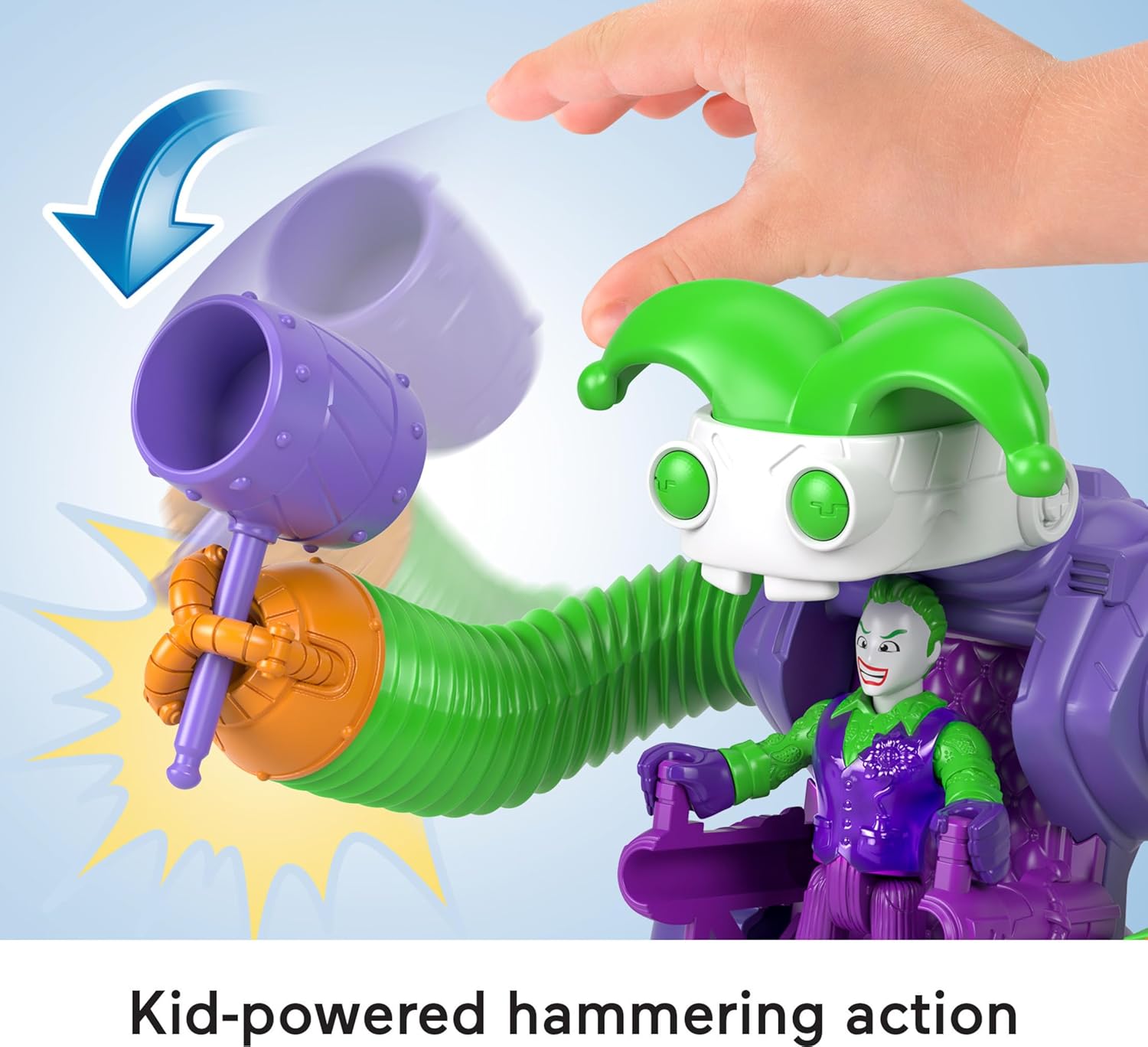 FisherPrice Imaginext DC Super Friends The Joker Toy Battling Robot with Poseable Figure ampamp Lights for Pretend Play Kids Ages 3 Years
