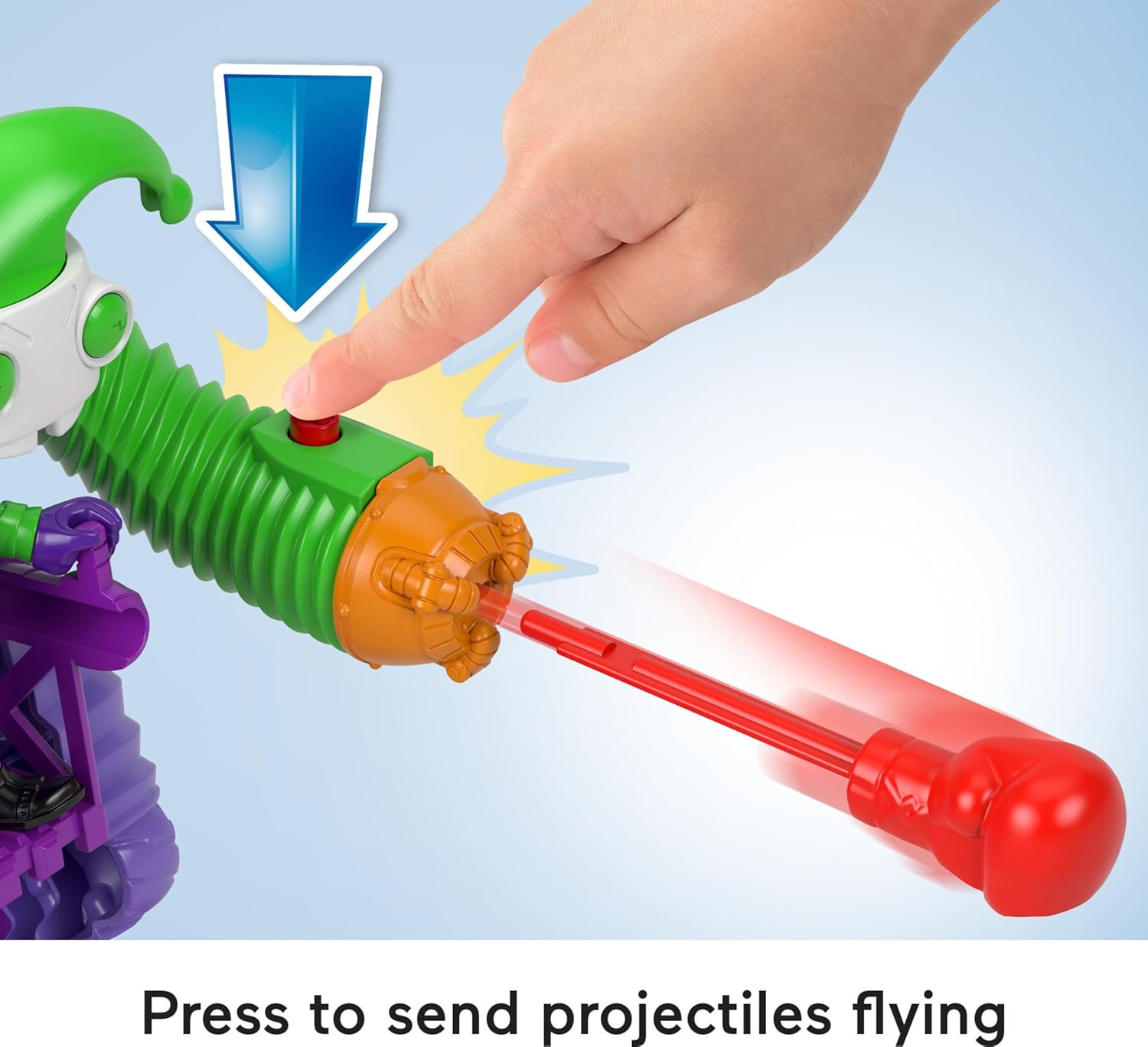 FisherPrice Imaginext DC Super Friends The Joker Toy Battling Robot with Poseable Figure ampamp Lights for Pretend Play Kids Ages 3 Years
