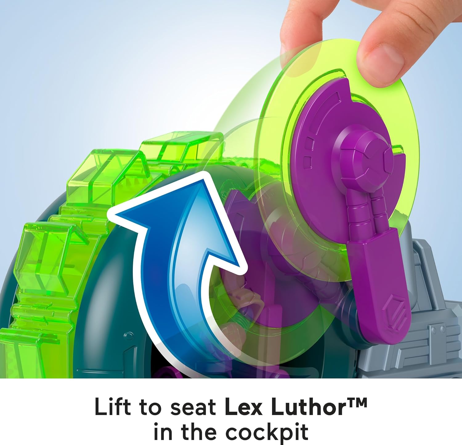 FisherPrice Imaginext DC Super Friends Toy Lex Luthor Spinning Saw Vehicle ampamp Figure Set for Pretend Play Kids Ages 3 Years