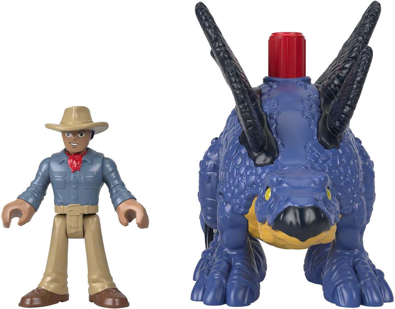 FisherPrice Imaginext Jurassic World Dinosaur Toy Stegosaurus ampamp Dr Alan Grant Figure Set for Pretend Play Preschool Kids Ages 3 Years