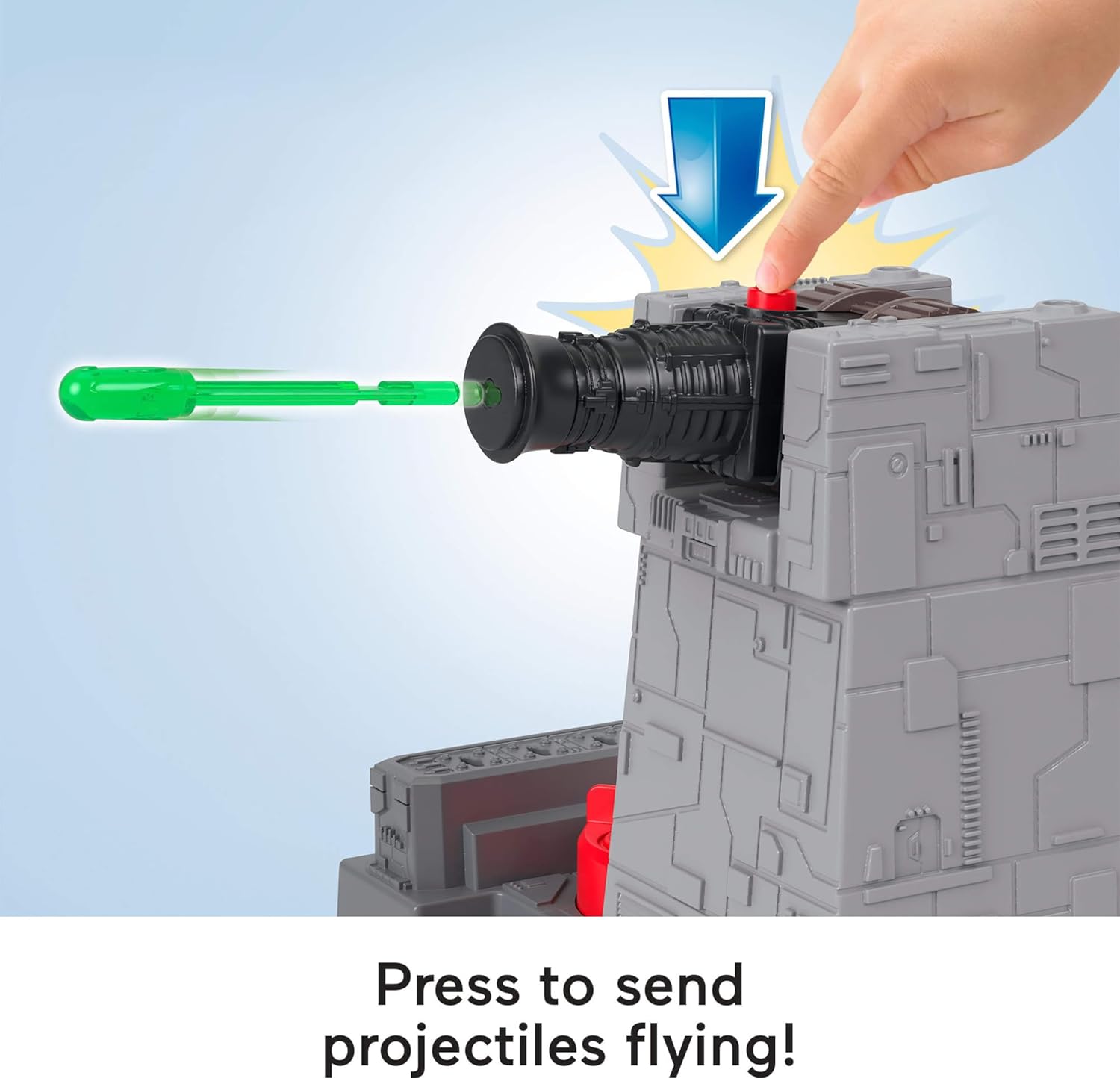 FisherPrice Imaginext Star Wars Toys Death Star Turret Cannon with Darth Vader Metal Character Key for Kids Ages 3 Years
