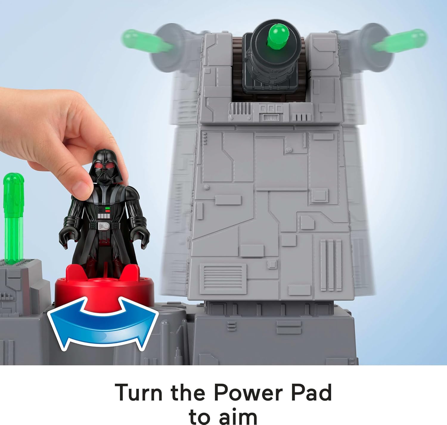 FisherPrice Imaginext Star Wars Toys Death Star Turret Cannon with Darth Vader Metal Character Key for Kids Ages 3 Years
