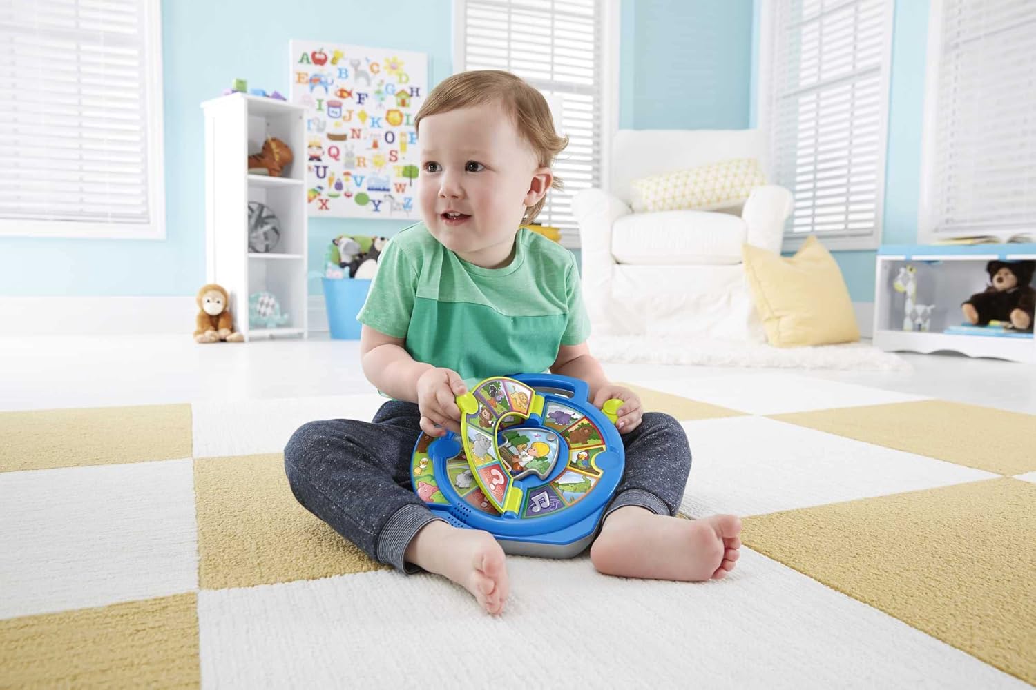 FisherPrice Little People Toddler Learning Toy World of Animals See N Say with Music and Sounds for Ages 18 Months
