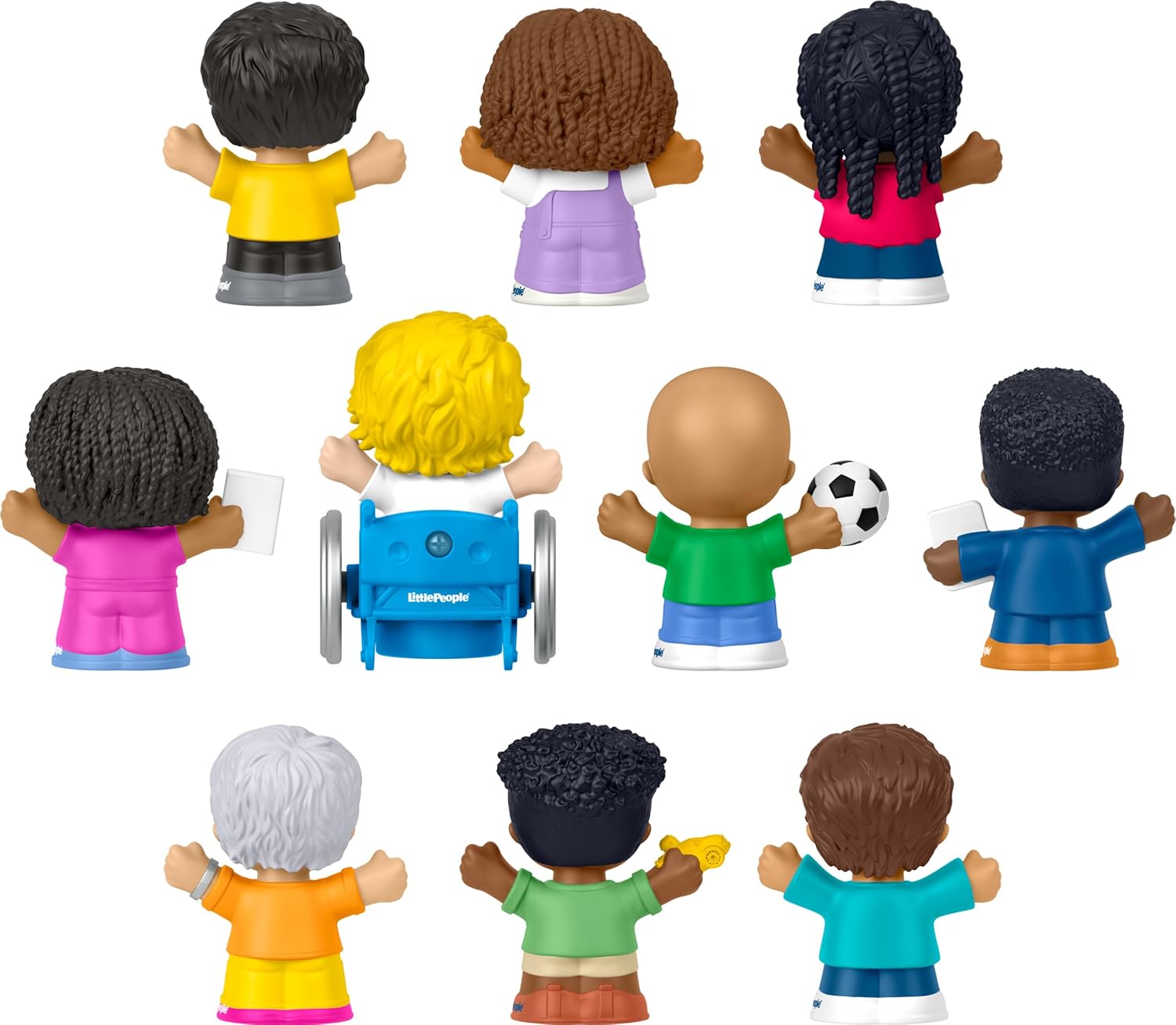 FisherPrice Little People Toddler Toys Classroom Figures 10Piece Set for Preschool Pretend Play for Kids Ages 1 Years